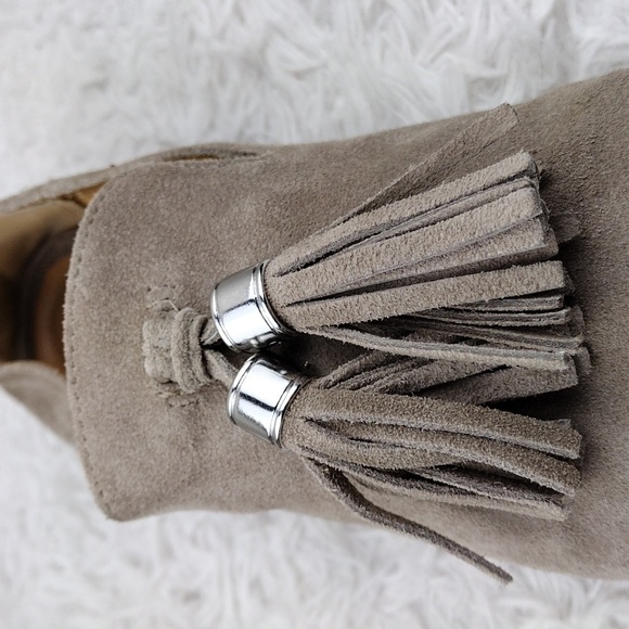 Franco Sarto Hadden Tan Suede Leather Almond Toe Low Heel Slip On Loafer Shoe - Picture 12 of 16